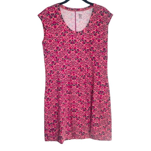 Title Nine Espionage Dream Athletic Dress Sz Large Peony Pink - Picture 1 of 8